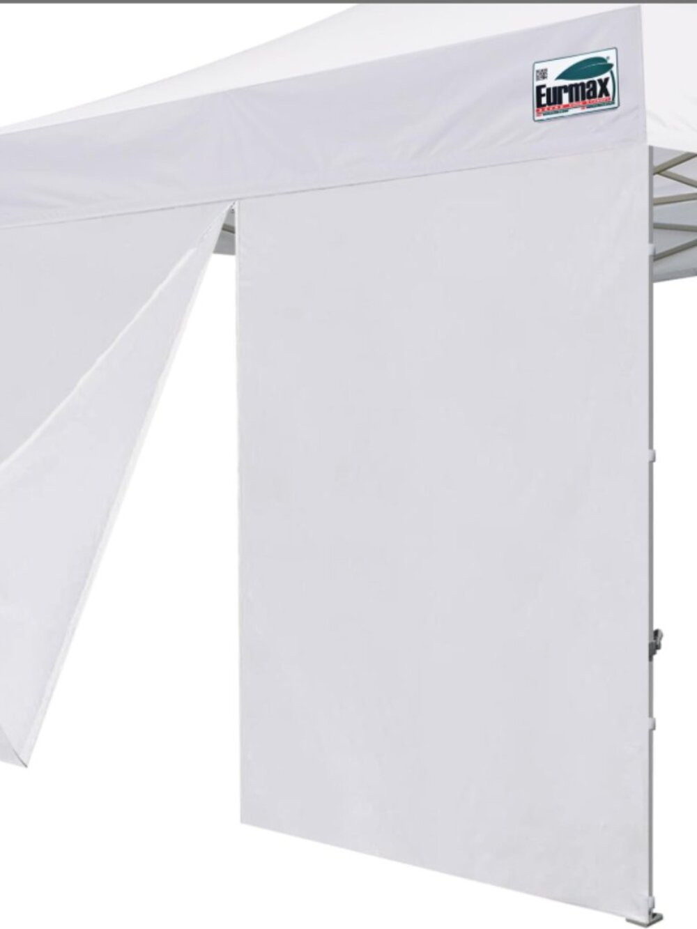Eurmax USA Instant Canopy SunWall Canopy Middle Zipper Wall for Easy Entry and E